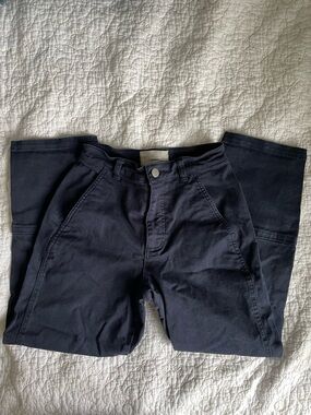 Everlane Navy Barrel Style Jeans
